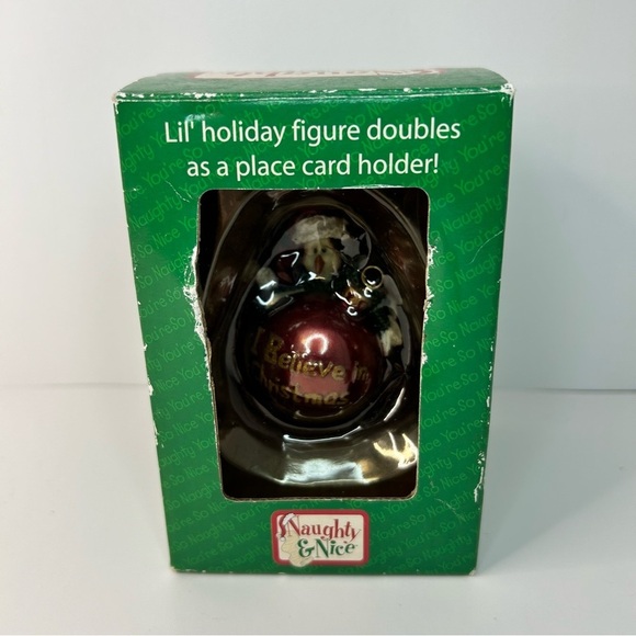 Boyds Bear Naughty & Nice Penny Figure Place Card Holder Penguin - Picture 13 of 13